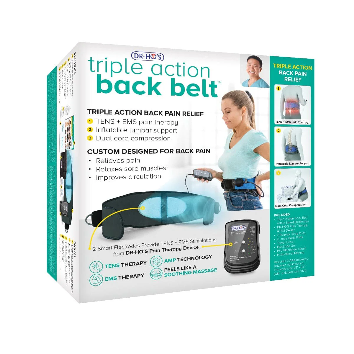 Triple Action Back Belt - 4-in-1 TENS Belt for Back Pain - Essential Package - Image 12