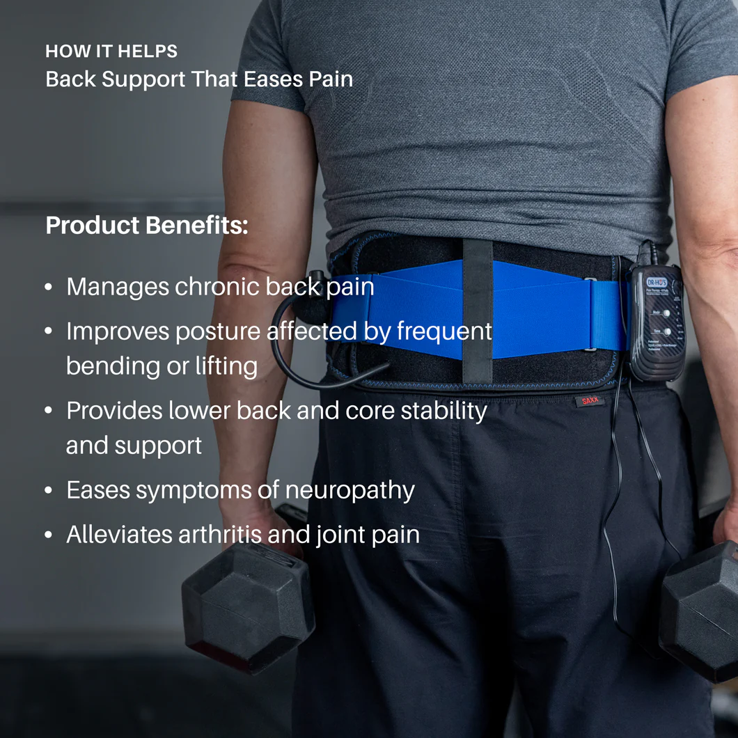 Triple Action Back Belt - 4-in-1 TENS Belt for Back Pain - Essential Package - Image 6